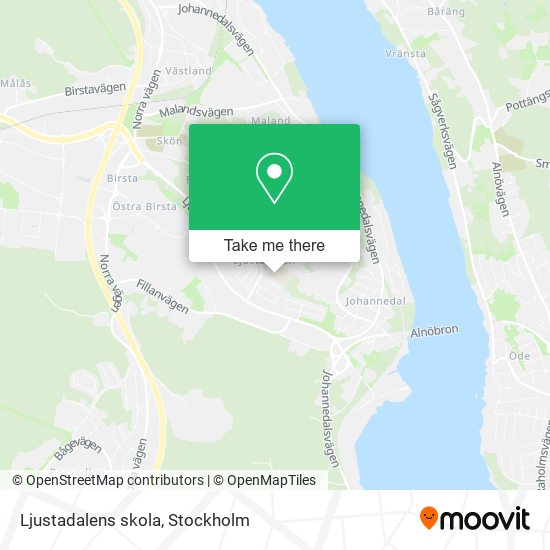 Ljustadalens skola map