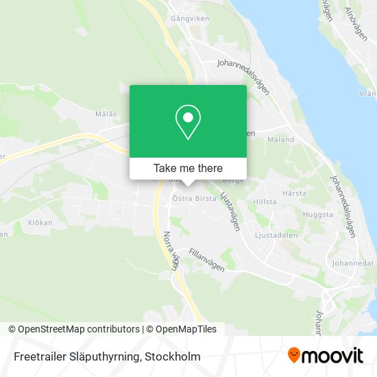 Freetrailer Släputhyrning map