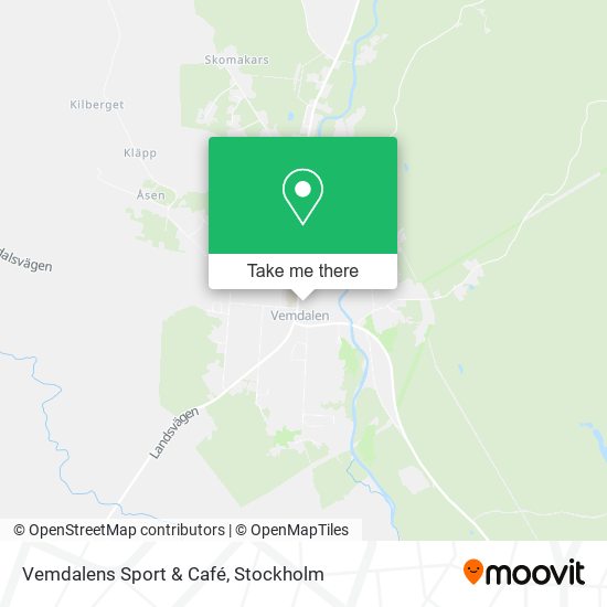 Vemdalens Sport & Café map