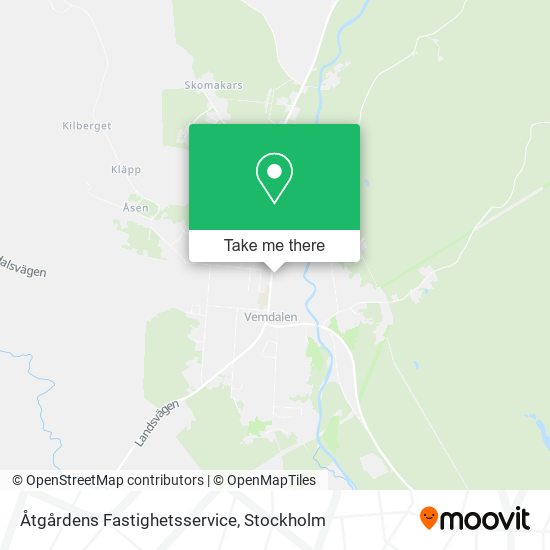 Åtgårdens Fastighetsservice map