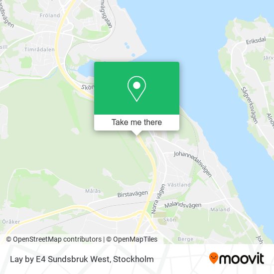 Lay by E4 Sundsbruk West map