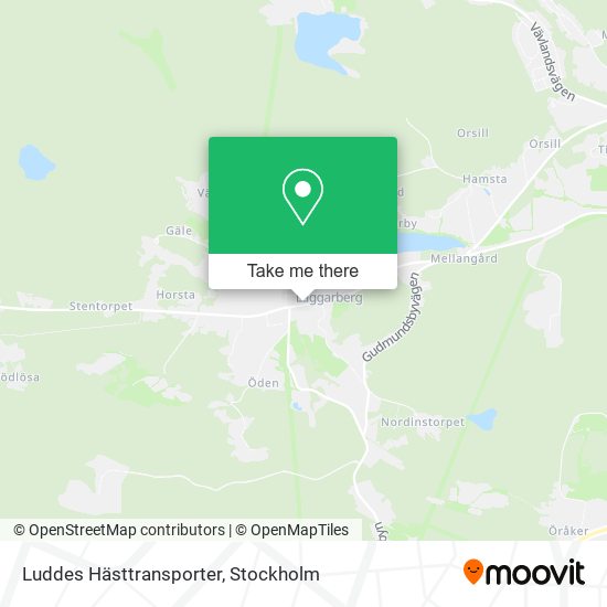 Luddes Hästtransporter map