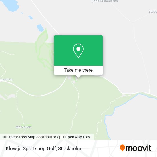 Klovsjo Sportshop Golf map