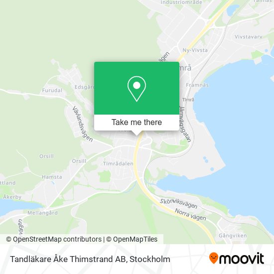 Tandläkare Åke Thimstrand AB map