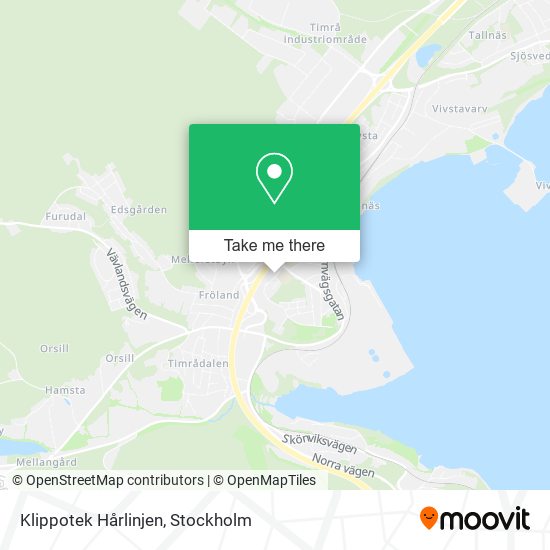 Klippotek Hårlinjen map