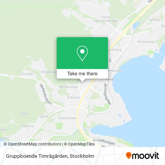 Gruppboende Timrågården map