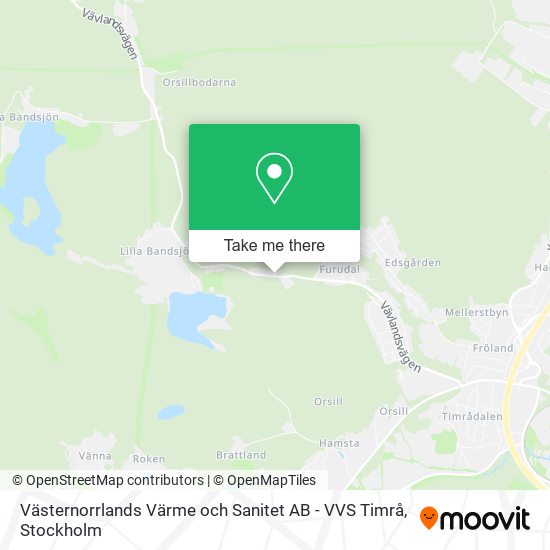 Västernorrlands Värme och Sanitet AB - VVS Timrå map