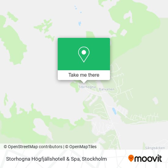 Storhogna Högfjällshotell & Spa map