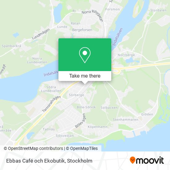 Ebbas Café och Ekobutik map