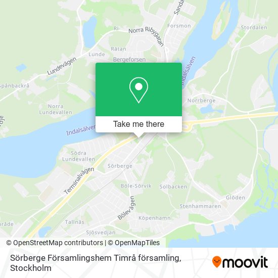 Sörberge Församlingshem Timrå församling map