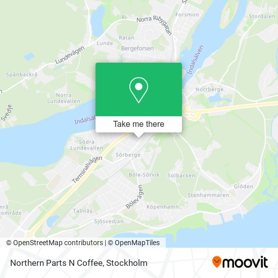 Northern Parts N Coffee map