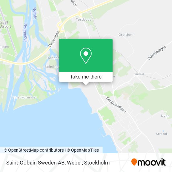 Saint-Gobain Sweden AB, Weber map