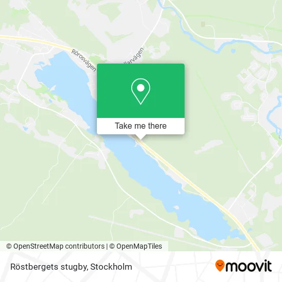Röstbergets stugby map
