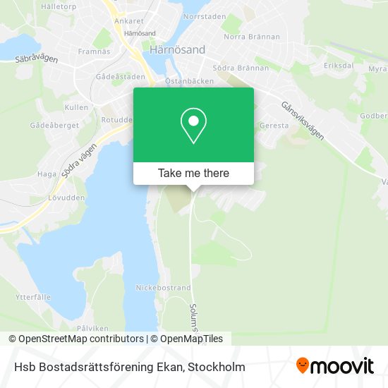 Hsb Bostadsrättsförening Ekan map