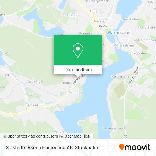 Sjöstedts Åkeri i Härnösand AB map