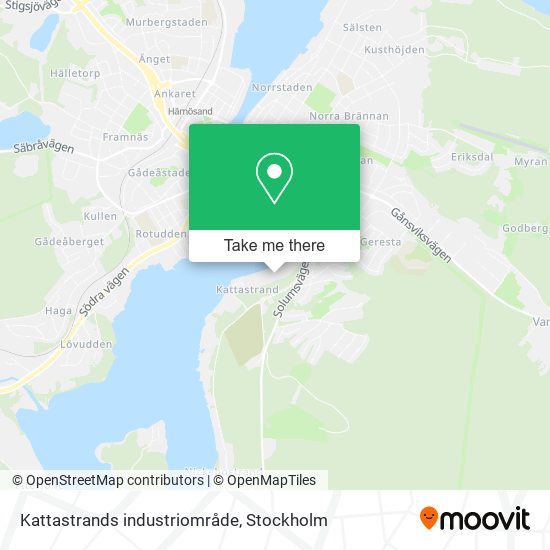 Kattastrands industriområde map