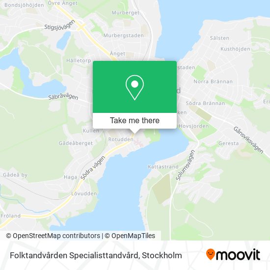 Folktandvården Specialisttandvård map