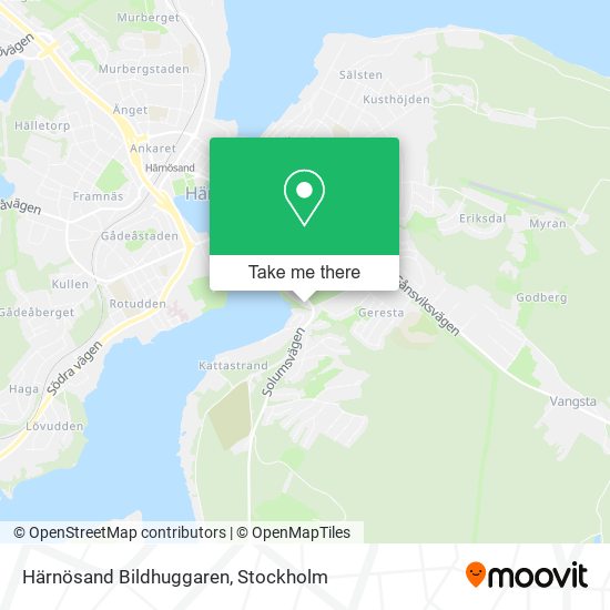 Härnösand Bildhuggaren map
