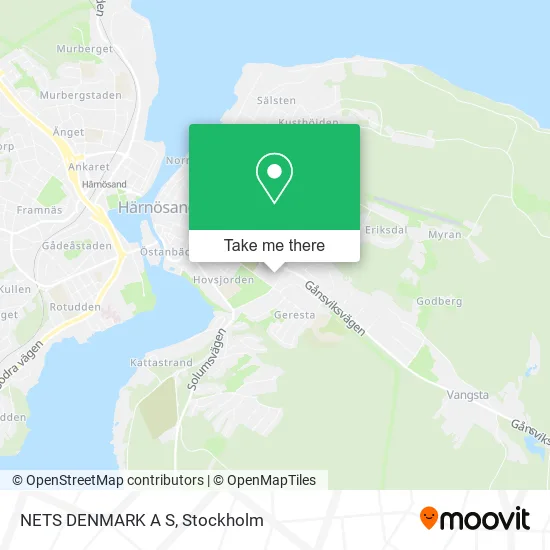 NETS DENMARK A S map