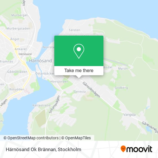 Härnösand Ok Brännan map