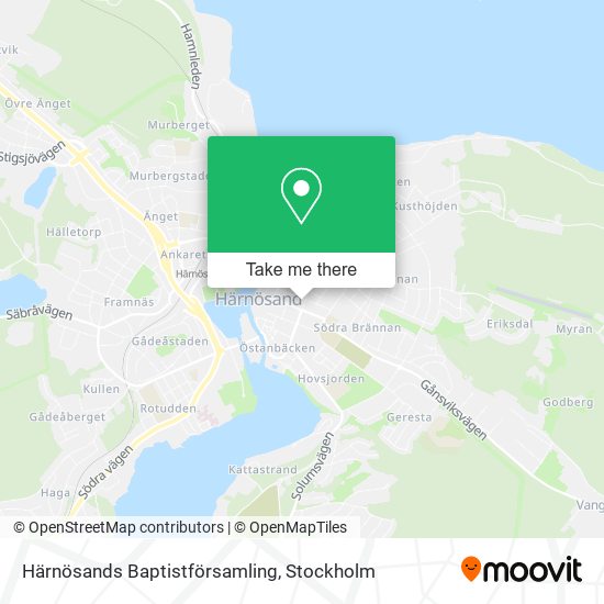 Härnösands Baptistförsamling map