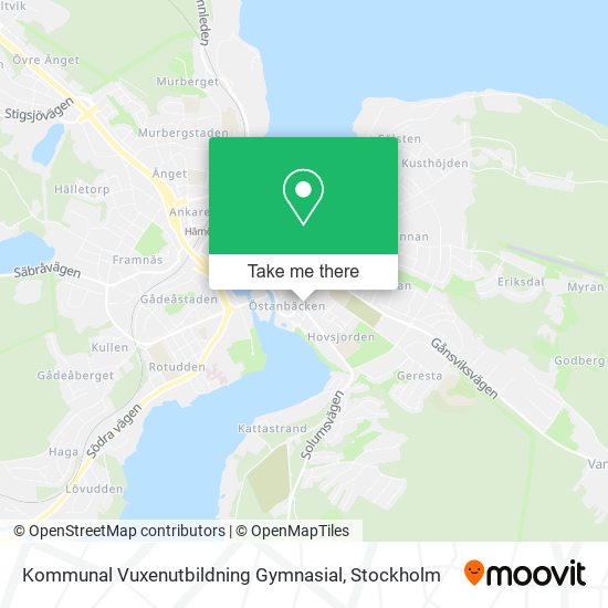 Kommunal Vuxenutbildning Gymnasial map