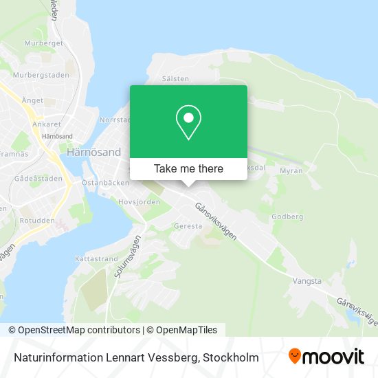 Naturinformation Lennart Vessberg map