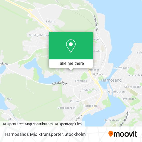 Härnösands Mjölktransporter map