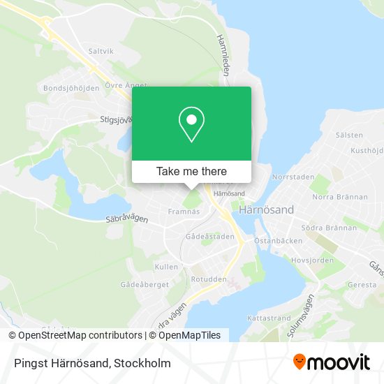 Pingst Härnösand map