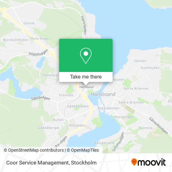 Coor Service Management map