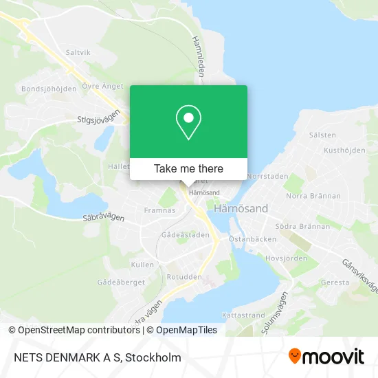 NETS DENMARK A S map