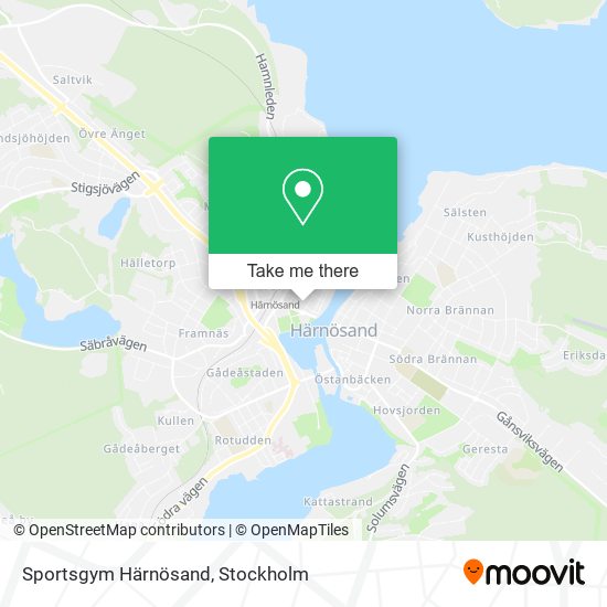 Sportsgym Härnösand map