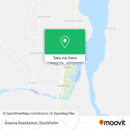 Åsarna busstation map