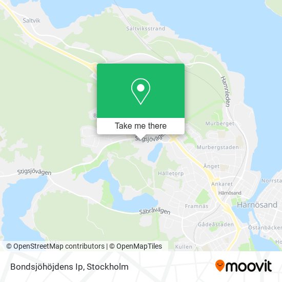 Bondsjöhöjdens Ip map