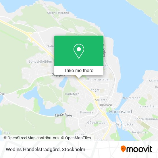 Wedins Handelsträdgård map