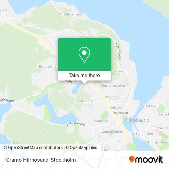 Cramo Härnösand map