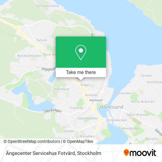 Ängecenter Servicehus Fotvård map