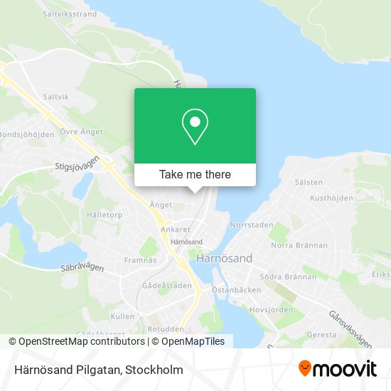 Härnösand Pilgatan map