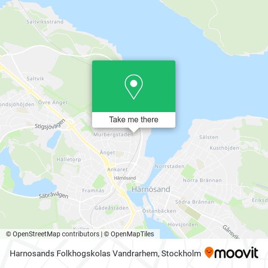 Harnosands Folkhogskolas Vandrarhem map