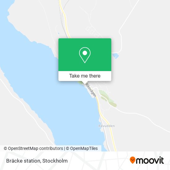 Bräcke station map