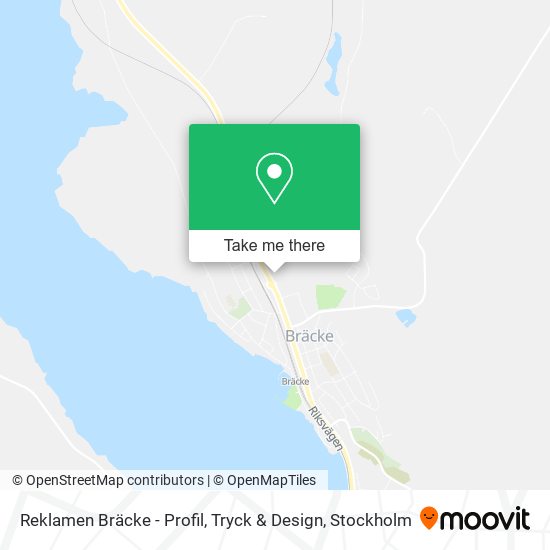 Reklamen Bräcke - Profil, Tryck & Design map