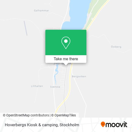 Hoverbergs Kiosk & camping map