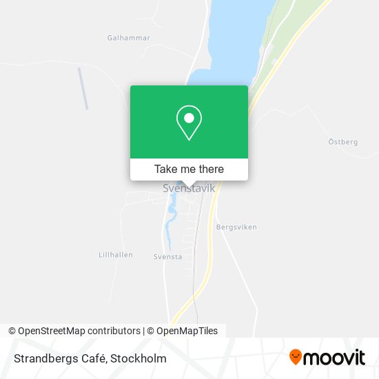 Strandbergs Café map