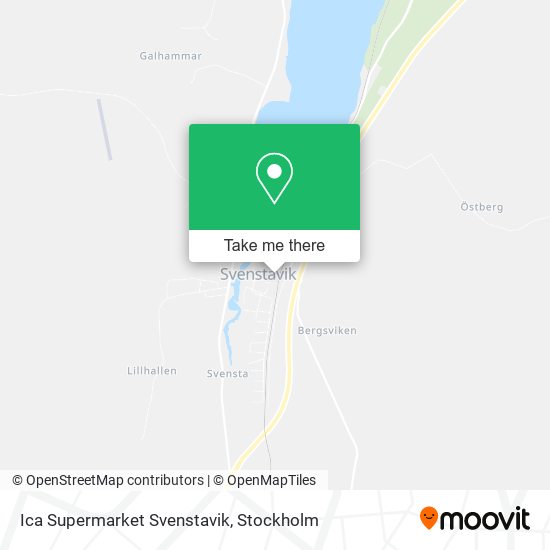 Ica Supermarket Svenstavik map