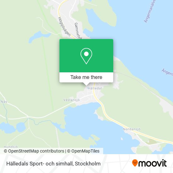 Hälledals Sport- och simhall map