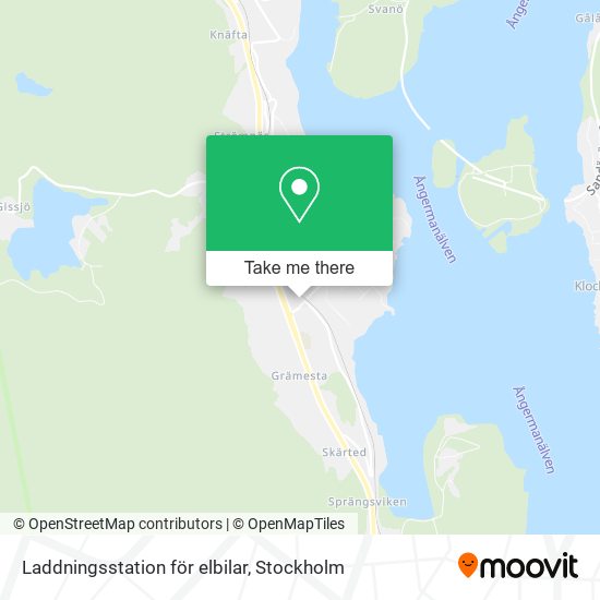 Laddningsstation för elbilar map