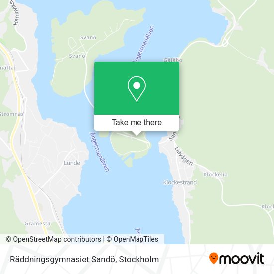 Räddningsgymnasiet Sandö map