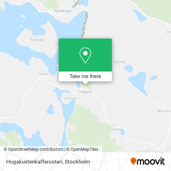 Hogakustenkafferosteri map