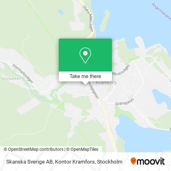 Skanska Sverige AB, Kontor Kramfors map