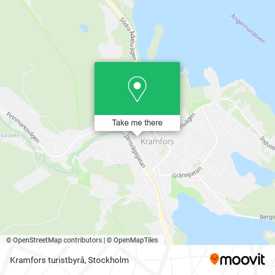Kramfors turistbyrå map